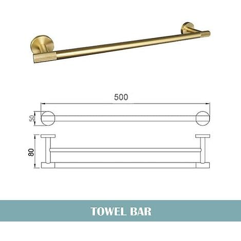 Antique Brass Bathroom Towel Holder Single Towel Bar Towel Rack