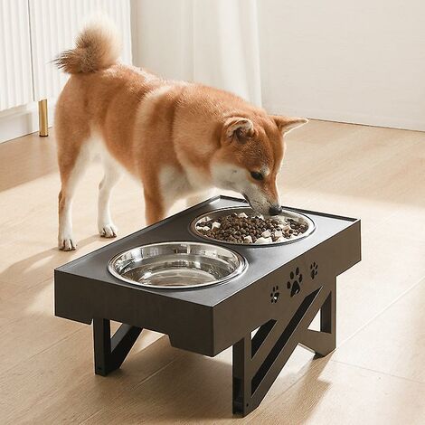 1.1L Dog Food Bowls Adjustable Height Feeding Bowl Anti Slip Feet