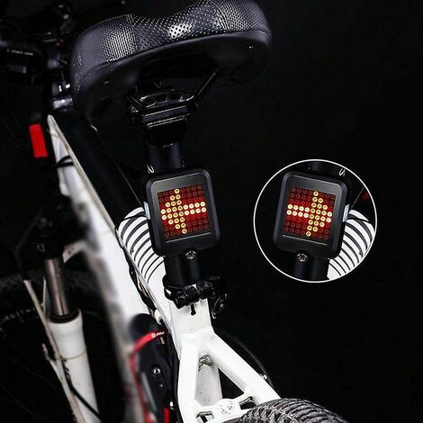Bike Turn Signals Light Usb Rechargeable Rear Light Waterproof