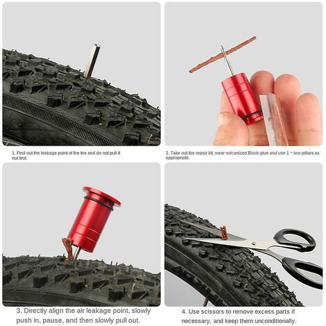 Tubeless MTB Mountain Road Bike Tire Repair Kit-Aluminium CNC