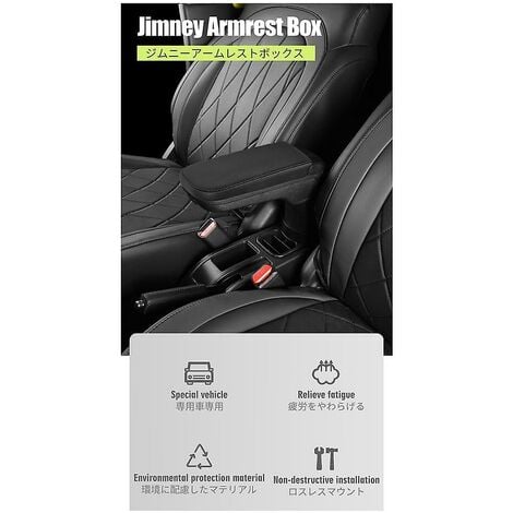 Car Armrest Storage Box With Cup Holder Center Console Elbow