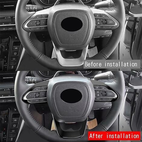 Steering Wheel Decoration Cover Sticker Kits For Voxy Noah 90 Series 2022  2023 Car Interior Abs