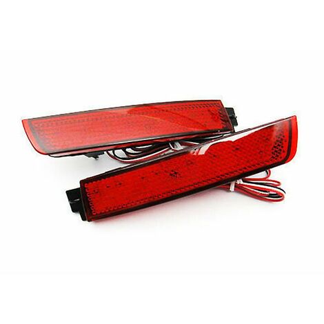 Red Lens Rear Bumper Reflector Lamp Led Tail Brake Light For Juke Murano Quest Sentra Fx C