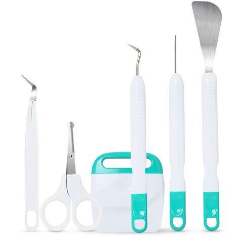 ZXPASRA 6pcs Outil de Désherbage pour Vinyle Compatible Cricut Joy Accessoires Tool Bundle Craft - Cricut Tools Crafting Joy Maker Accessoires pour Silhouette/Siser/oracal 631 651 751,vert