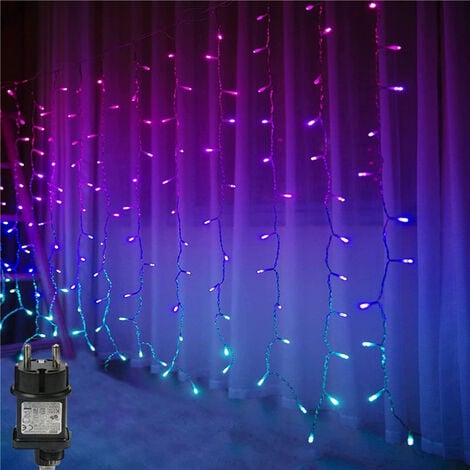 Guirlande Lumineuse USB à Installation Facile Attrayante De 300 LED,  Lumière De Rideau, Pour La Fête De Mariage Blanc Chaud 