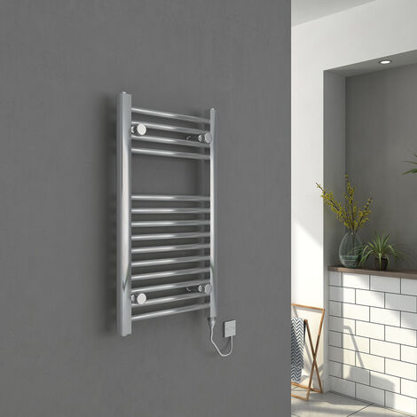 WarmeHaus Straight Electric Heated Towel Rail 150W - 700x400mm - Chrome