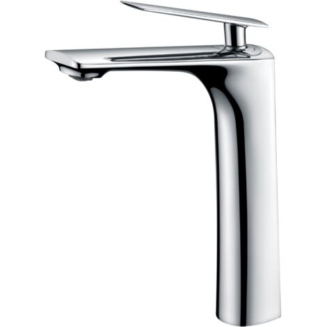 IMEX grifería de lavabo monocomando con cuerpo en latón y zama cromados cartucho cerámico Ø35mm incluye tubos flexibles color cromado modelo Escocia Imex-BDSC024-3 (1/3)