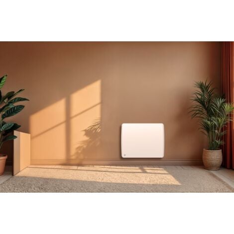 Radiateur électrique fixe à inertie sèche céramique 1000W Bestherm ARIA horizontal blanc