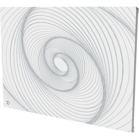 Radiateur électrique fixe connecté WIFI à inertie sèche céramique  Bestherm ARIANE CONNECT Design horizontal blanc