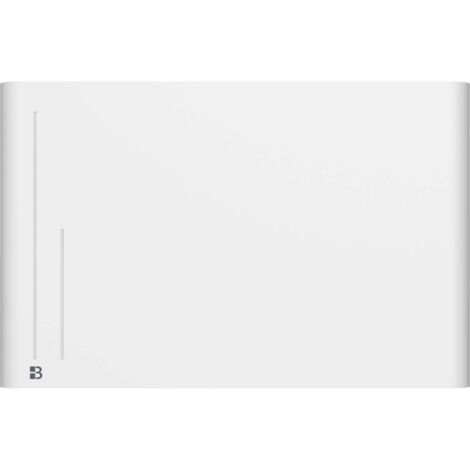 Radiateur électrique fixe à inertie sèche céramique 1500W Bestherm ALBA horizontal blanc