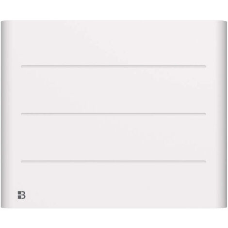 Radiateur électrique fixe à inertie sèche céramique 1000W Bestherm TANIN horizontal blanc