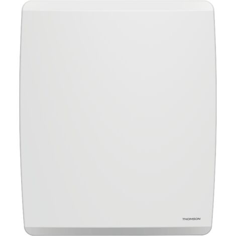 Radiateur électrique fixe connecté WiFi à inertie sèche céramique + film avec thermostat interchangeable 1000W THOMSON MOLY horizontal blanc