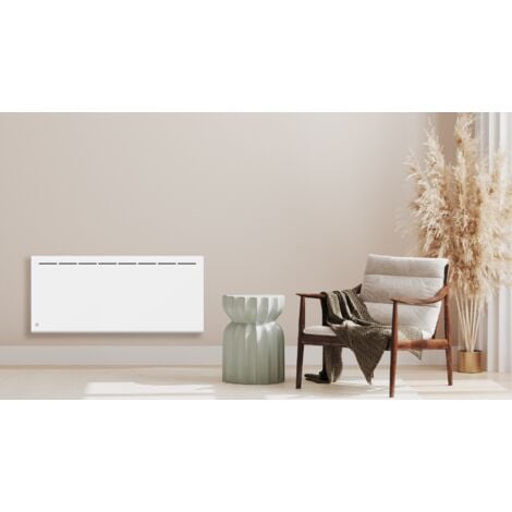 Radiateur électrique fixe à inertie sèche céramique 2000W Bestherm ATLAS horizontal blanc