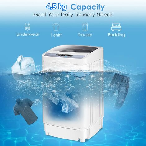 Tragbare Waschmaschine, 8 L, Faltbare Mini-Waschmaschine Mit  Schleuderfunktion, Effiziente Kleine Waschmaschine, Wäscheeimer Mit Hoher  Kapazität