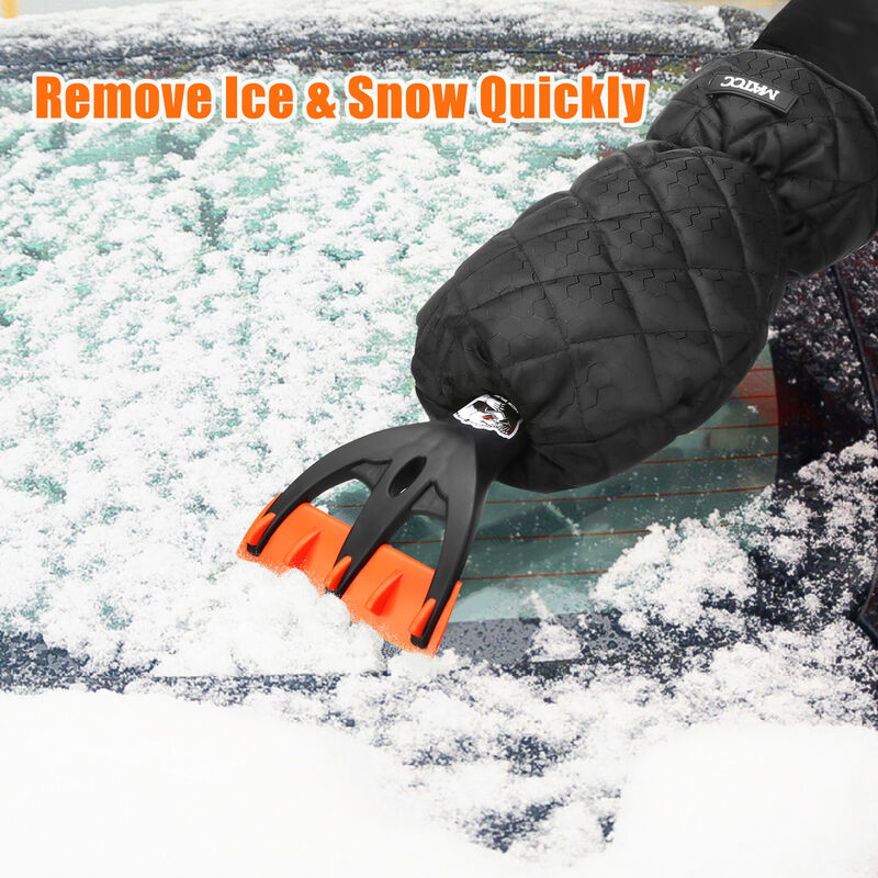 3 in 1 Andeman Schneebürste Rakel Eiskratzer Schneebeseitigungswerkzeug für  frostigen Schnee mit Griff für Auto LKW