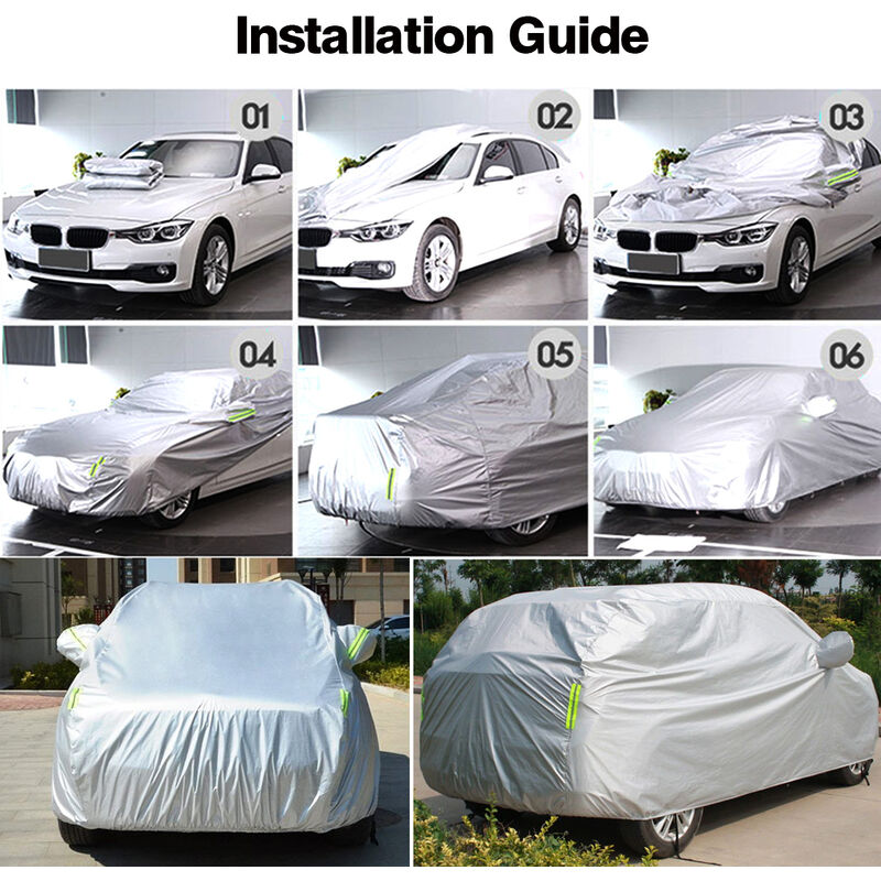SUV Full Car Cover Wasserdichter Sonnen UV-Schneestaub Regenschutz  5.1mx2.0mx1.85m