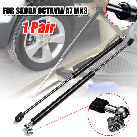 2 stücke Auto Gas Stoßdämpfer Haube Dämpfer Federbein Lift Halterung Für Skoda Octavia A7 MK3 Edelstahl Hydraulische Stange Auto Zubehör Fantablau (1/5)