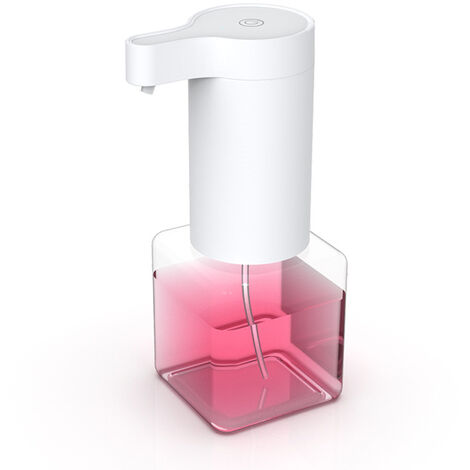HERCHR Automatischer Seifenspender – Berührungsloser Schaumspender Für Kinder, 400 Ml, Mit USB-Ladung, Wasserdicht (Rosa)