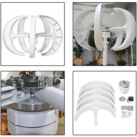 400W 5 Blatt Windenergie Garten Vertikale Turbine Windgenerator