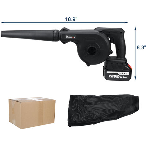 LPQKCcY Akku Laubbläser 2-in-1 Mit Saugfunktion - Leicht & Kabellos Für Garten Und Auto