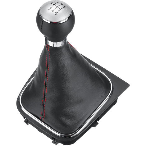 Schaltknauf Kofferraumabdeckung PU-Leder für VW Golf MK5 MK6 2005-2014 6- Gang