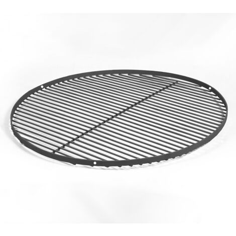 Grille de cuisson 50 cm en acier brut – Compatible barbecue tripode – Surface de cuisson pour repas en groupe – Finition de haute qualité