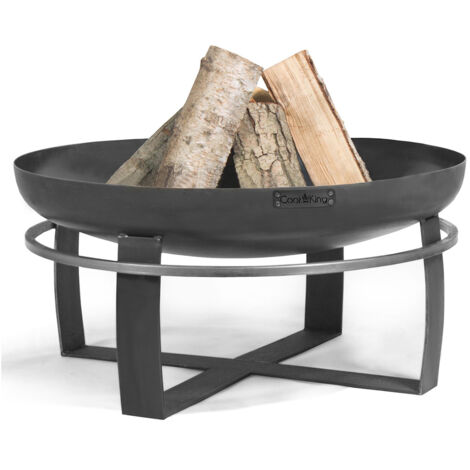 Braséro extérieur VIKING, acier naturel, 60cm de diamètre, CookKing, 111260