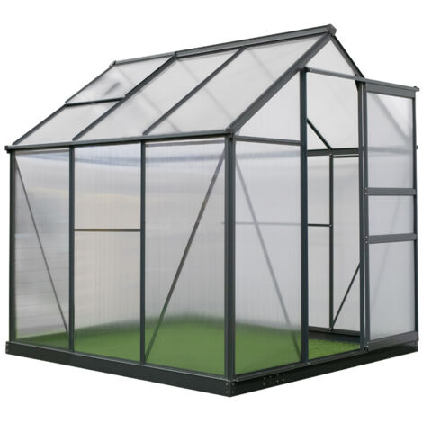 Westmann Serre Aluminium Flora 64 | Argent | 132x190x201 Cm | Leroy Merlin