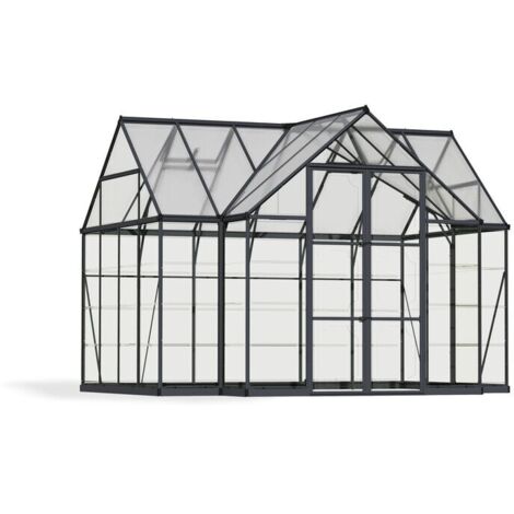 Palram – Serre de jardin polycarbonate 10,5m² – Dimensions 306 x 361 x 270 cm – Aluminium et acier galvanisé – Panneaux résistants aux UV – 702422