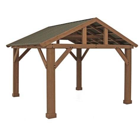 Westmann Pavillon en bois Yukon 1412  Nature  366x427x330 cm