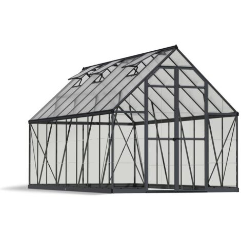 Palram - Canopia Serre aluminium Balance 816  Anthracite  487x244x229 cm
