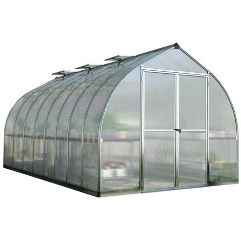 Palram - Canopia Serre aluminium Bella 816  Argent  489x244x219 cm