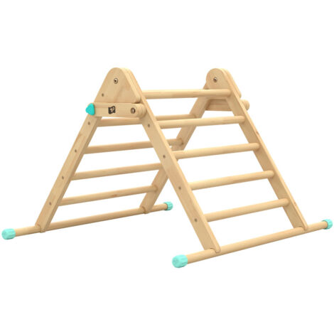 TP Toys Active Tots Triangle à grimper en bois Nature 91x78x58 cm (1/5)