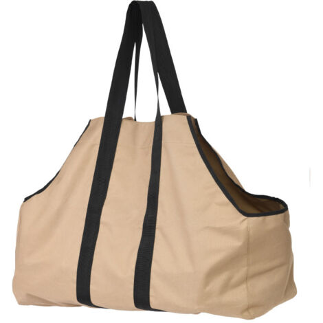 Sac Transport Bois De Cheminée En Toile – Panier Bûches 110×47 Cm 30 Kg