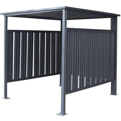 Abri à vélos en acier 203x180x210 cm – Construction stable en acier revêtu – Protection contre intempéries – Utilisation extérieure toute l'année – Westmann