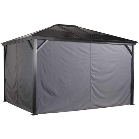 Sojag Rideaux avec clips pour pavillon Verona 1010  Gris foncé
