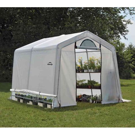 ShelterLogic Serre en film plastique Blanc 305x298x249 cm