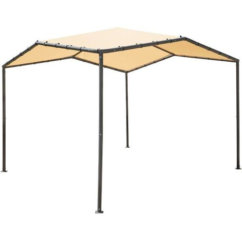 Pavillon en acier 317x317x271 cm – Protection solaire résistante aux UV – Montage rapide – Bâche 300D déchirure et intempéries – Shelterlogic (1/5)