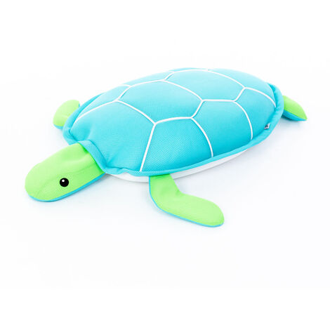 Westmann – Tissu flottant tortue bleu 82x100 cm – Tissu extérieur en maille 3D – Remplissage mousse à séchage rapide – Utilisation intérieure et extérieure