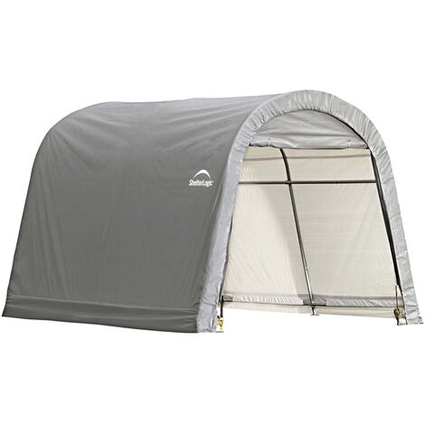 Abri Pour Animaux ShelterLogic 2,6 X 3 M – Tente De Pâturage Verte – Résistante Aux UV Et Imperméable – Cadre Acier
