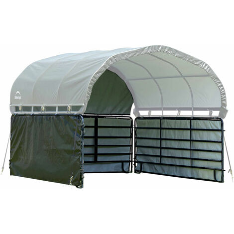 Habillage latéral pour tente d'osier – Bâche en polyéthylène résistante aux UV – Étanchéité à l'eau – Montage facile avec corde – Shelterlogic (1/5)