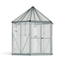 Palram - Canopia Hexa Serre en aluminium avec fondation