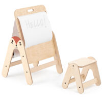 MamaToyz Table en bois pour enfants & table à dessin renard