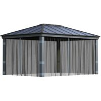 Palram - Canopia moustiquaire en polyester pour pavillon Dallas 4900 Gris