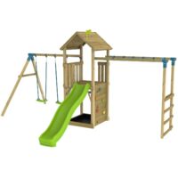 TP Toys Wolkenkratzer 3 Tour de jeu de jardin avec toboggan
