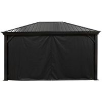 Sojag Rideaux avec clips pour pavillon Marsala 1014 Noir