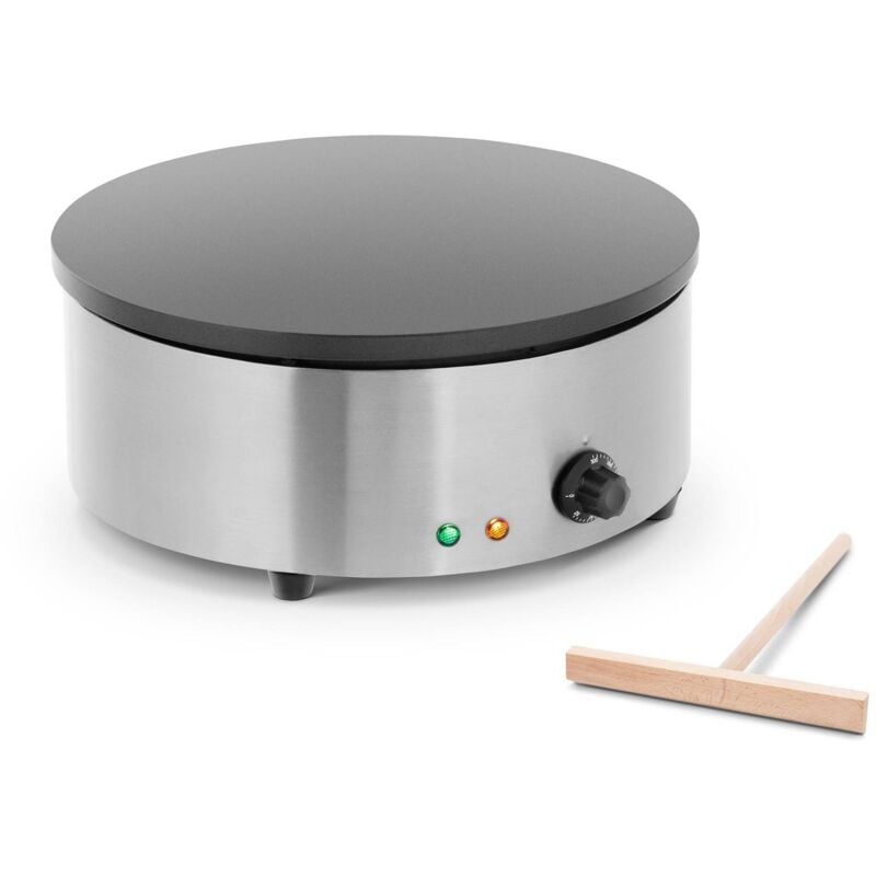 Crêpière Électrique Professionnelle Diamètre 40 Cm 3000W 230V Inox Fonte Téflon