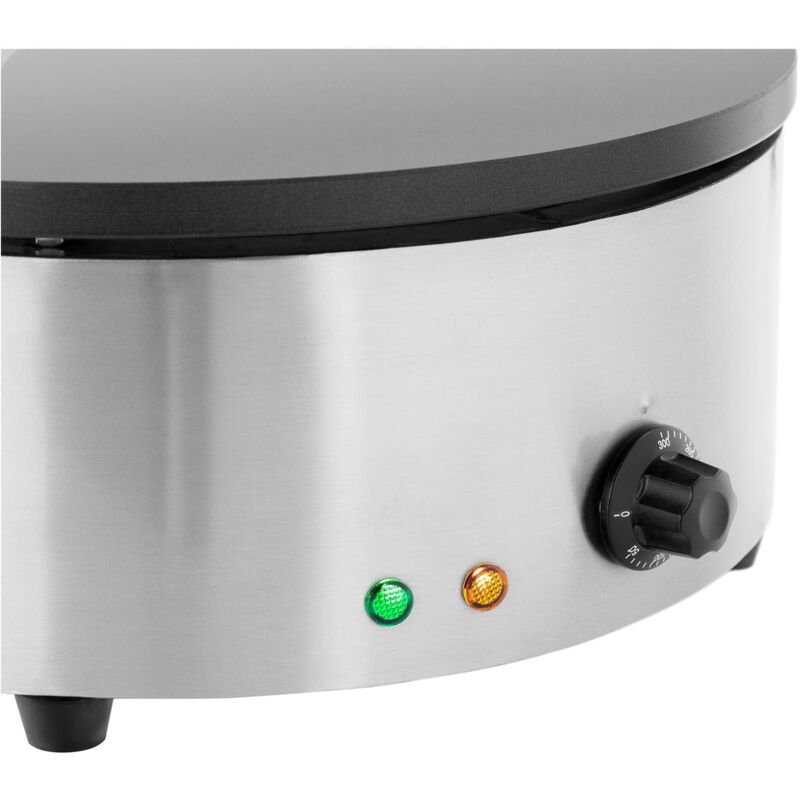 Crêpière Électrique Professionnelle Diamètre 40 Cm 3000W 230V Inox Fonte Téflon 3