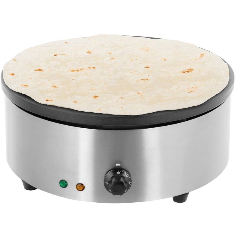 Crêpière Électrique Professionnelle Diamètre 40 Cm 3000W 230V Inox Fonte Téflon 4