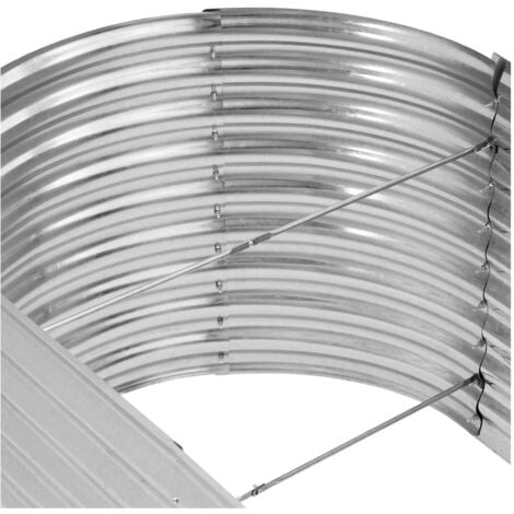 Jardinière surélevée - ovale - 202 x 100 x 78 cm - Acier Jardinière en métal Jardinière acier